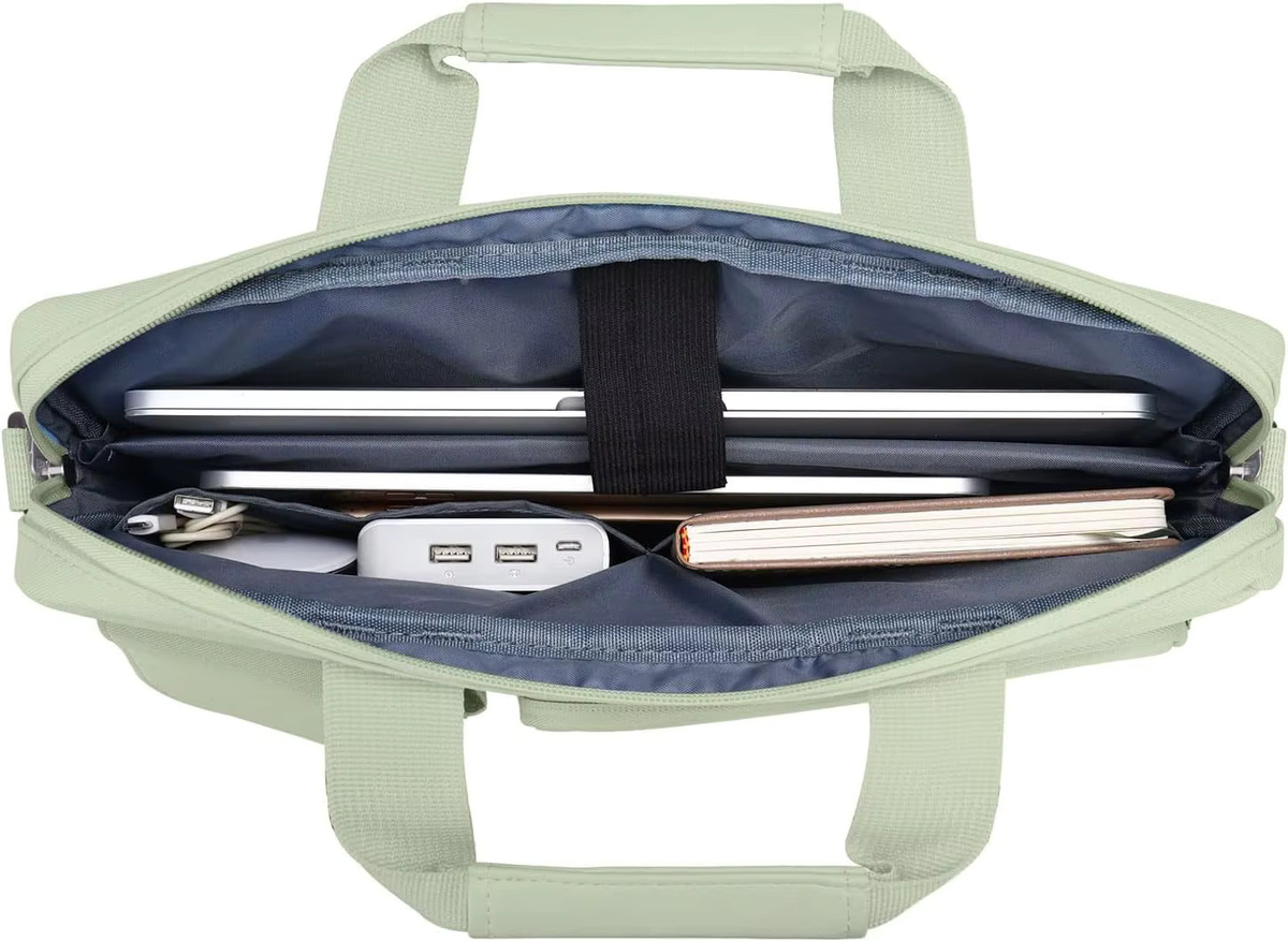 MOSISO Laptoptasche für MacBook Air Pro M1 M2 M3, Notebook Hülle und Schultertasche, Blau - Bild 3