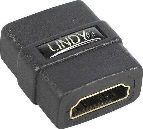 Lindy 41230 HDMI Adapter mit 1x HDMI-Buchse und 1x HDMI-Buchse in Schwarz - Bild 1