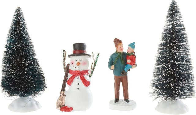 VBS Miniaturen-Set Schneemann für Weihnachts- und Winterdekoration aus Polyresin - Bild 1