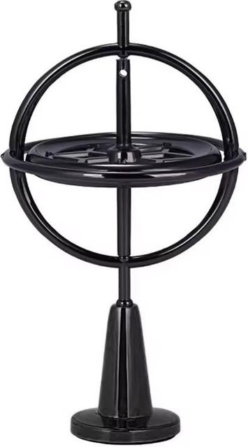 Angularer Dynamischer Gleichgewicht Fingerspitzen Gyroskop, Metall, Schwarz - Bild 1