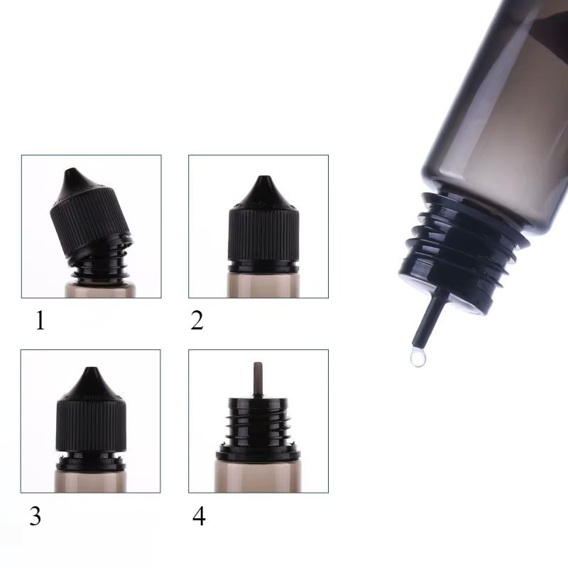 FIGHTYU Leere PET Kunststoff Tropfflaschen, 5 Stück, 10-200 ml - Bild 1