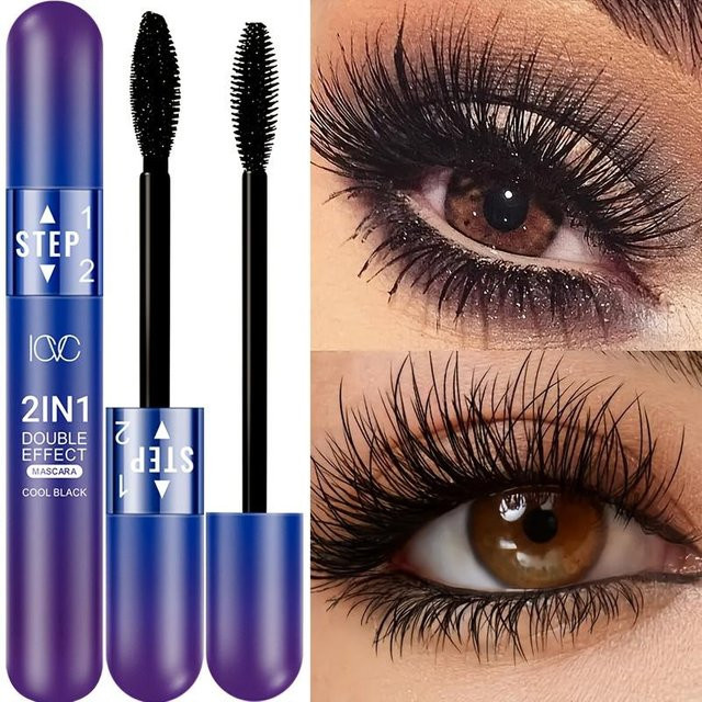 Beauty Every Day Mascara, Schwarz, 2-in-1 verlängernd und volumengebend - Bild 1