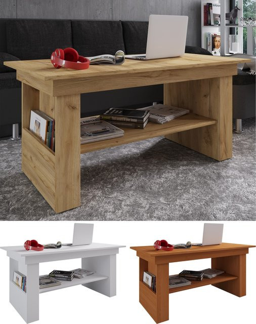 VCM Couchtisch Kobila aus Holz in Braun, rechteckig, H x B x T: 53 x 115 x 58 cm - Bild 1