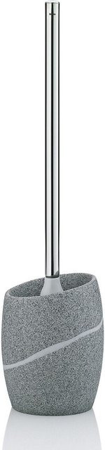 Kela WC-Garnitur Talus aus Polyresin mit Bürste in Grau, H: 45 cm, B: 11 cm, T: 11 cm - Bild 1