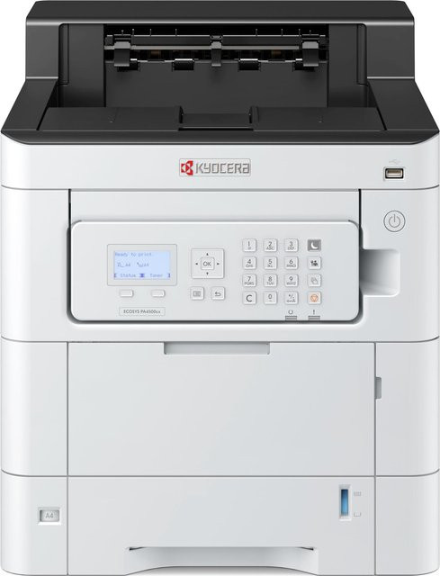 Kyocera ECOSYS PA4500cx Farblaser-Drucker mit Duplex-Funktion, A4/Legal, 1200 x 1200 dpi, USB 2.0, Gigabit LAN und USB-Host in Weiß - Bild 1