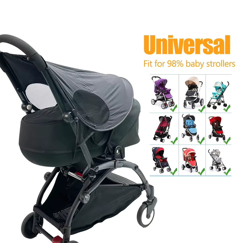 Colu Kid Universeller Sonnenschutz für Kinderwagen in Schwarz mit 75 % UV-Blockschutz - Bild 3