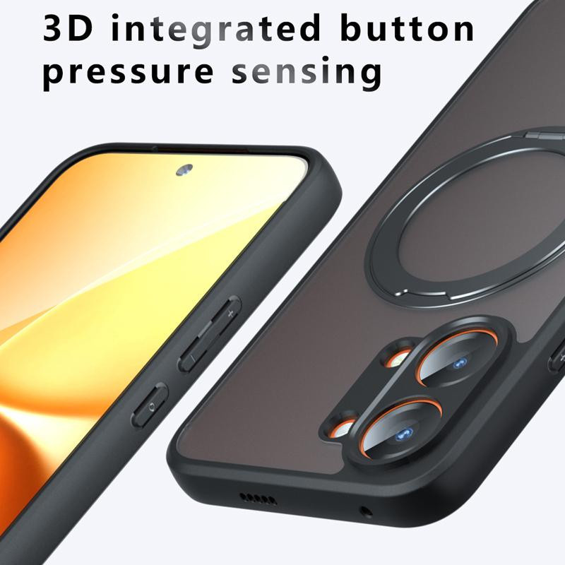 Xiaomi Poco X8 Pro X8 Pro Max Hülle Stoßfest Magnetisch Mattes Gefühl Transparent mit Ring Rückseite Abdeckung aus PC und TPU - Bild 3