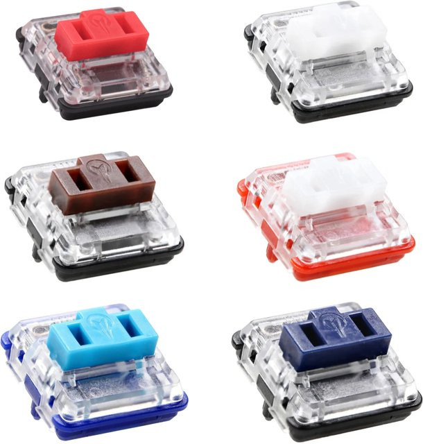 Kailh Low Profile Choc Switch 1350 Tastaturschalter für mechanische Tastaturen und Laptops in Mehrfarbig - Bild 1