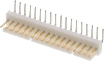Molex Stiftleiste Standard in Weiß mit Goldkontakten, 18 Polzahl, Rastermaß: 2.54 mm - Bild 1