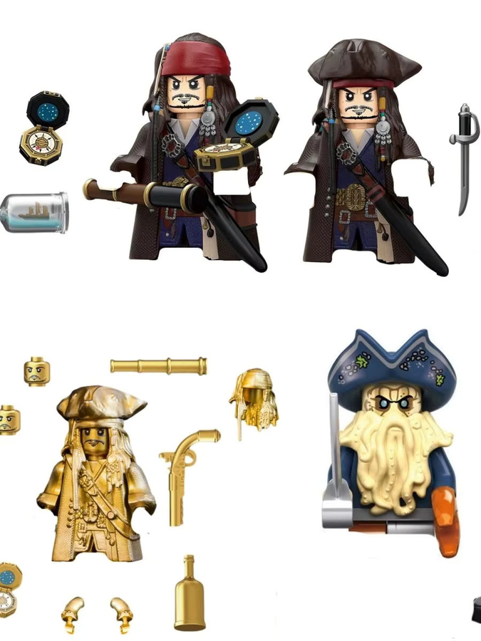 Hasbro MOC Baustein-Minifigur Turban-Pirat, Actionfigur, Einzelfigur - Bild 5