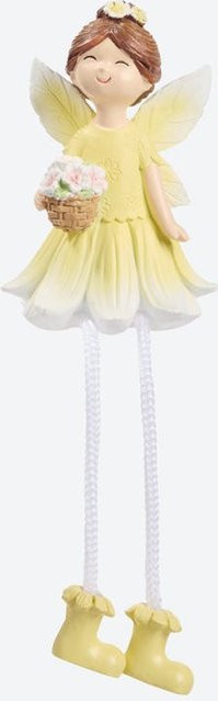 Deko-Kantenhocker Fee von NKD in Gelb, B/T/H: 5 x 4,5 x 7,5 cm - Bild 1