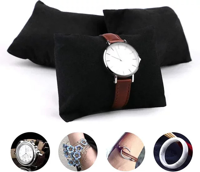 Uhrenkissen Samt, Schwarz, Unisex - Bild 1