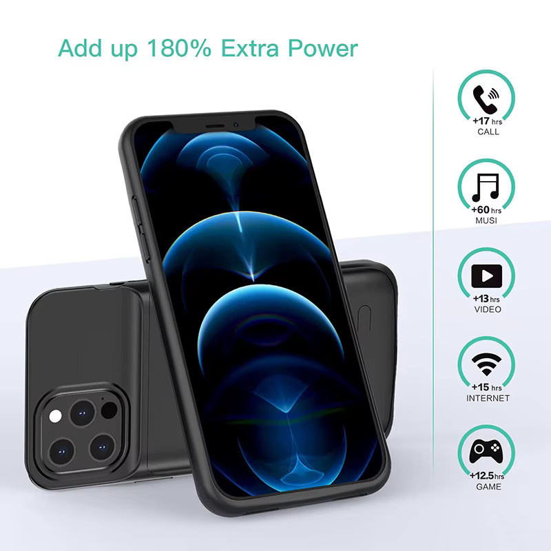 Power Bank Schutzhülle für iPhone in Schwarz - Bild 4