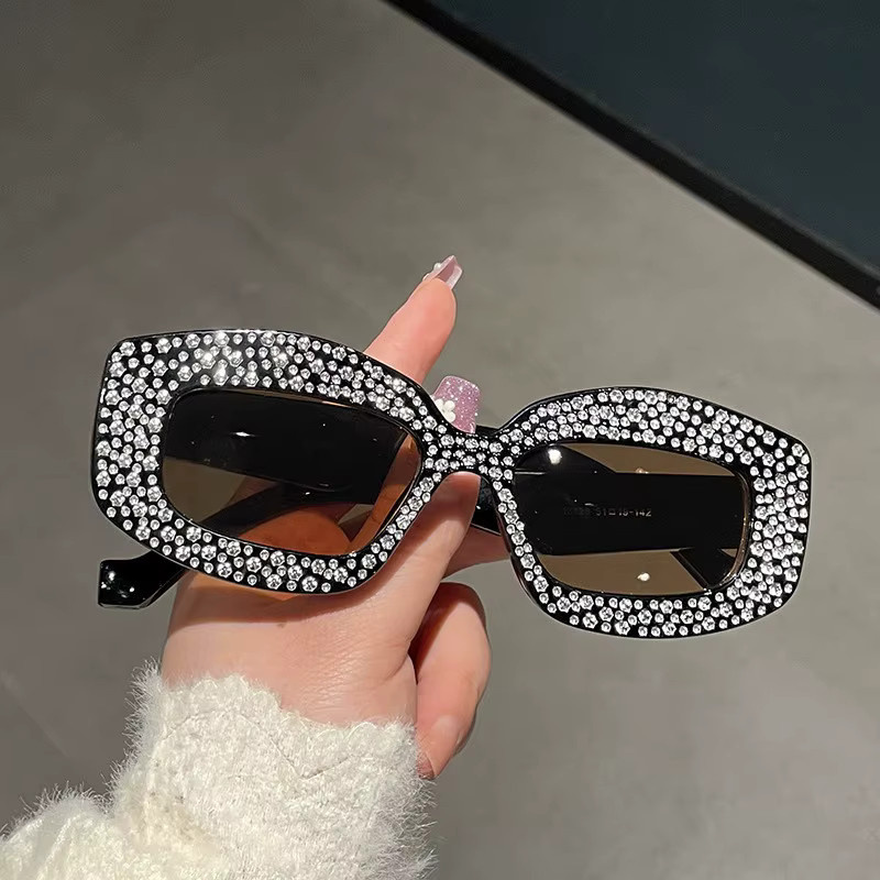 Samjune Sonnenbrille, quadratisch, Vollrand, Kunststoff, Schwarz, Unisex - Bild 3