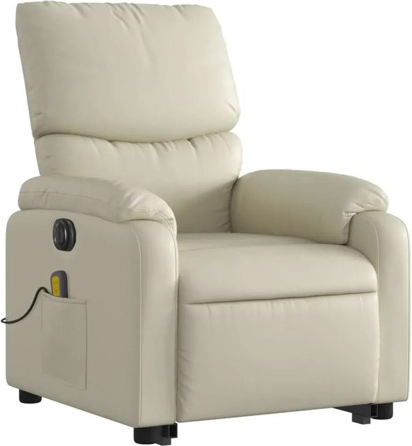vidaXL Massagesessel mit elektrischer Aufstehhilfe in Beige aus Kunstleder Modell 10 - Bild 1
