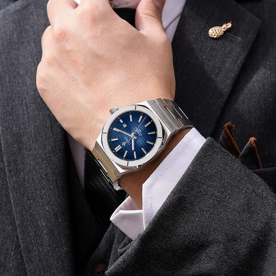 CADISEN Taucheruhr, Automatik, Edelstahl, Saphirglas, Grün, Herren - Bild 4