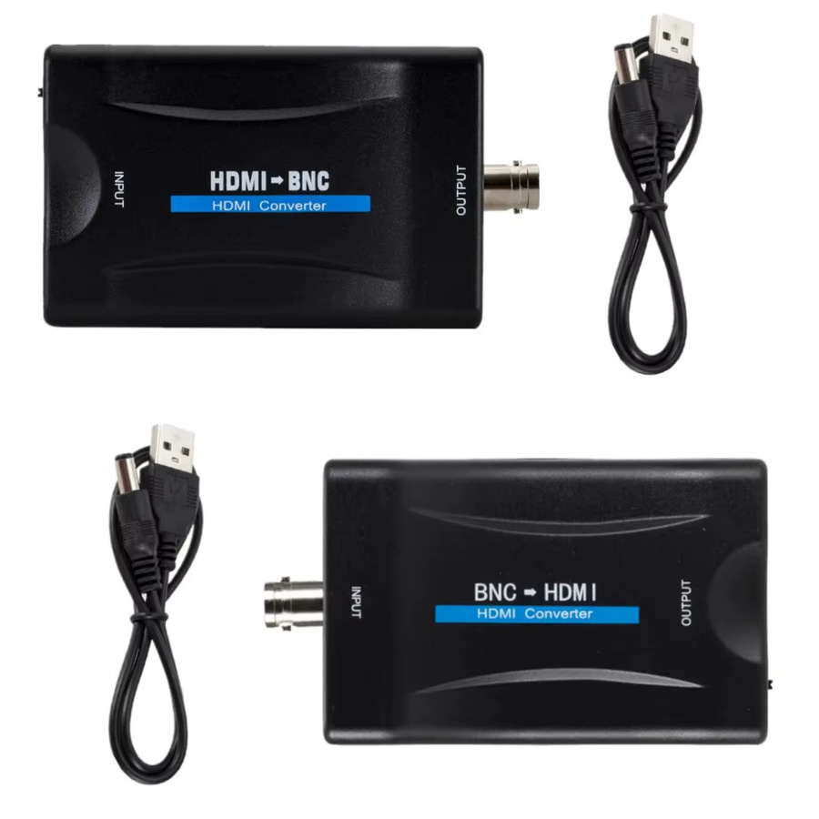 PzzPss BNC zu HDMI und HDMI zu BNC Video Adapter für Überwachungsmonitore in Schwarz, Full HD 1080P/720P kompatibel - Bild 5