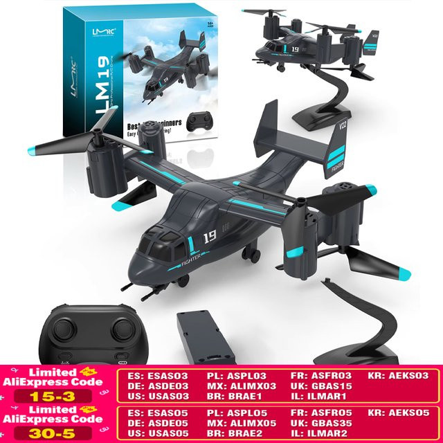 CONUSEA LM19 Fernbedienung Hubschrauber Drohne, Quadcopter, ab 14 Jahren - Bild 1