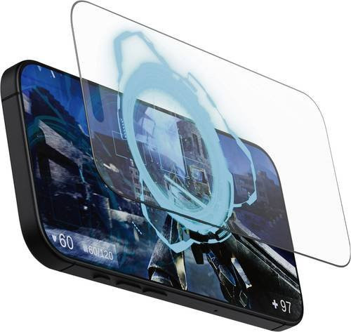 PanzerGlass Gaming Displayschutzglas Ultra-Wide Fit für Apple iPhone 16 Pro, Schwarz, Matt und Kratzfest - Bild 1