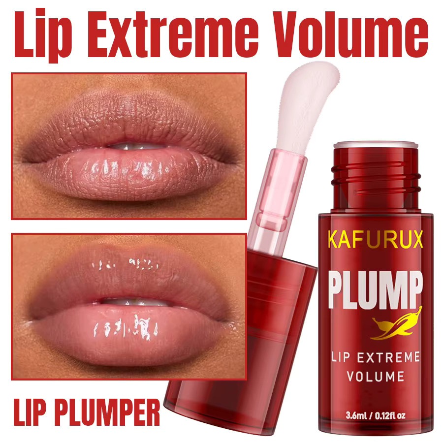 KAFURUX Lip Plump Lippenöl, Crystal Clear, Glänzend, Unisex - Bild 2