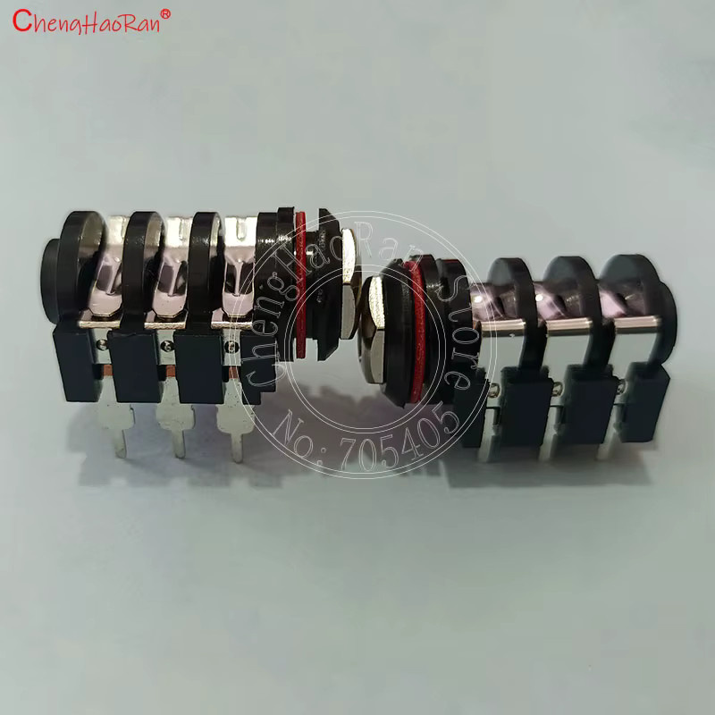 ChengHaoRan 6,35 mm Mikrofonbuchse 334G 6-polig in Schwarz - Bild 3