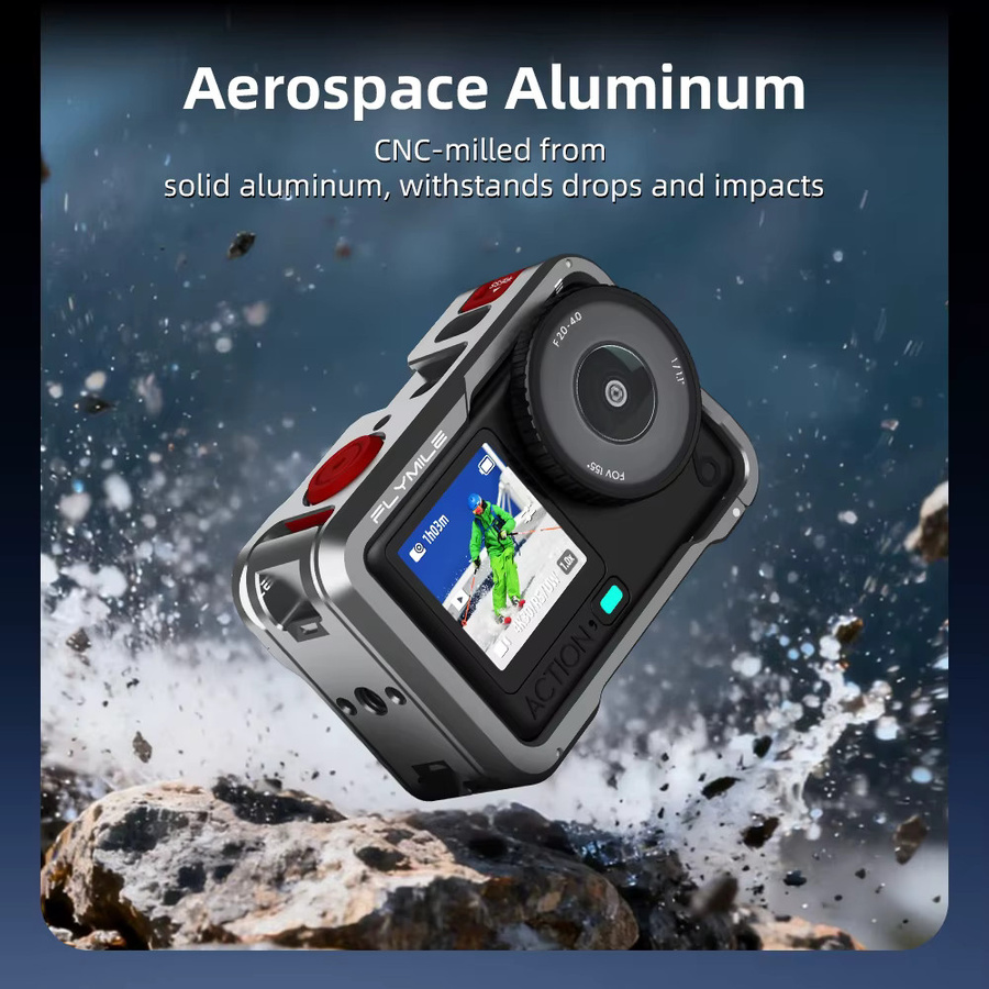 Flymile Metallkäfig aus Aluminiumlegierung als Schutzhülle und Schutzrahmen für deine DJI Osmo Action 6 mit Schnellverschluss - Bild 2