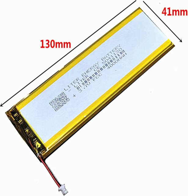 Liter Energie Lithium-Polymer-Lipo-Akku 3,7 V 4000mAh in Silber für LED-Bluetooth-Tastaturen - Bild 1