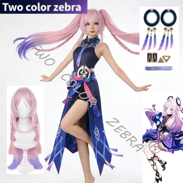 Genshin Impact Citlali Cosplay Kostüm, Perücke, Kopfbedeckung, Kleid, Komplettset - Bild 1