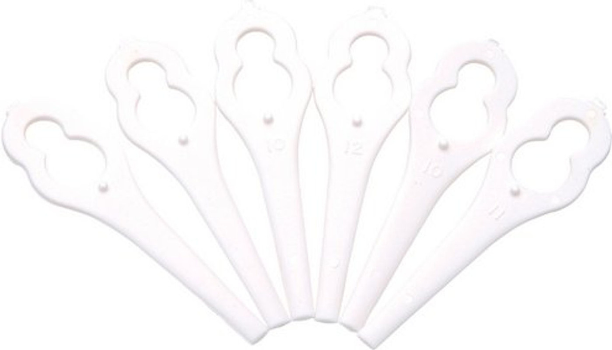 Bosch Home and Garden Ersatzmesser Set für Rasentrimmer ART 23 Easytrim, ART 23-18 LI und ART 26, 24er Set, Farbe: Weiss, Klingenlänge: 23 mm - Bild 2