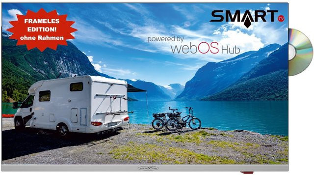 LDDX22iBT Smart-TV LED-Fernseher mit DVD-Spieler in Silber, 55 cm (22 Zoll), Full HD, DVB-T2/DVB-C/DVB-S2 - Bild 1