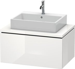 Duravit Waschtischunterschrank L-Cube in Weiß Hochglanz für Konsole mit 1 Auszug, B: 82 cm, T: 54,7 cm, H: 40 cm - Bild 1