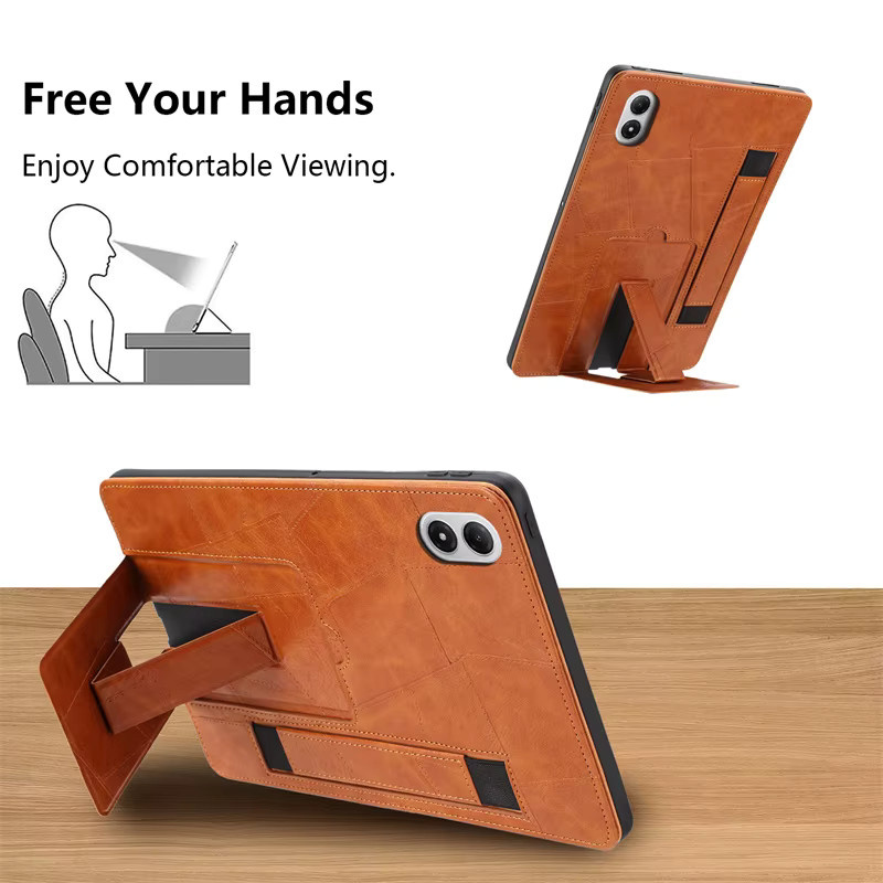 Xiaomi Business PU-Leder Standhülle für Poco Pad M1 und Redmi Pad Pro 12.1 Zoll in Pink und Brown - Bild 3