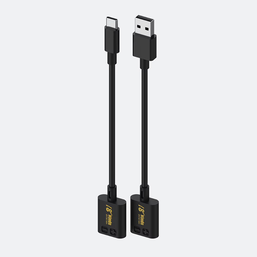 USB-C auf USB-A Stromkabel mit 4-mm-Bananensteckern in Schwarz für Motherboard-Reparaturen und DIY-Projekte - Bild 2
