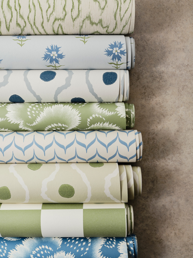 Harlequin Tapete Adderstone Pacific mit abstraktem geometrischem Design aus Vlies - Bild 1