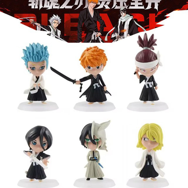 ZXZ Bleach Anime Figur Ichigo aus PVC in Schwarz und Multicolor als Schreibtisch Dekoration - Bild 1
