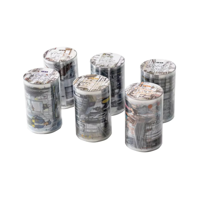 Urban Scenery PET-Klebeband Urban Stroll Series mit 6 Street Corner Designs in Multicolour - Bild 3