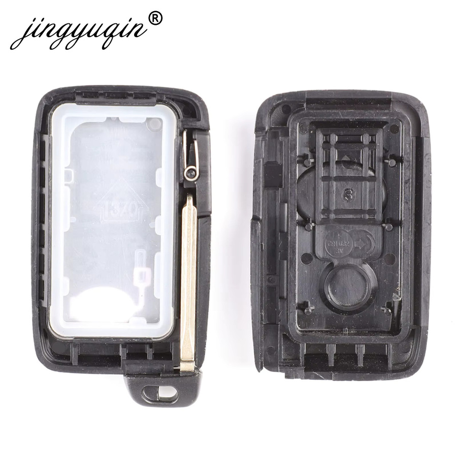 Jingyuqin Smart Remote Key Case Fob Shell für Toyota Aurion Avalon Landcruiser Camry Highlander RAV4 in Schwarz - Bild 4
