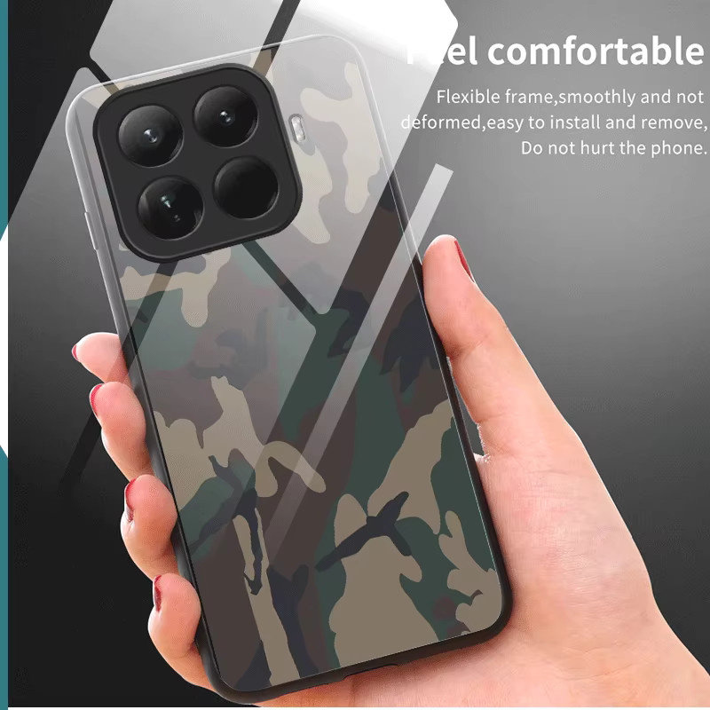 Fundas Hartglas-Schutzhülle mit Tarnmuster für Xiaomi 17T Pro und Mi 17 5G in Multicolour - Bild 2