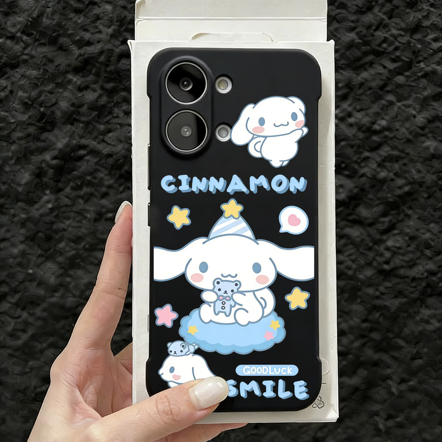 Sanrio Handyhülle für Xiaomi in Schwarz, rahmenlose und sturzsichere Schutzhülle im koreanischen Design - Bild 1