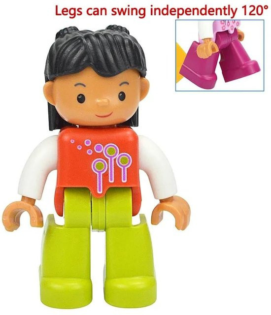 Yiran toy Familienfiguren, Baustein, Prinzessin, Piraten, Polizei, ab 3 Jahre - Bild 1