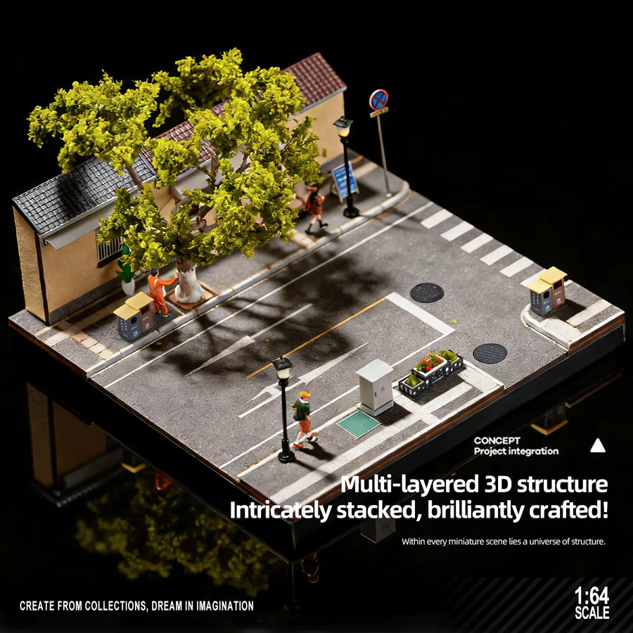 KICARMOD Guling Road Gallery Cafe NANJING Modellszene, 1:64, Lampenversion - Bild 5