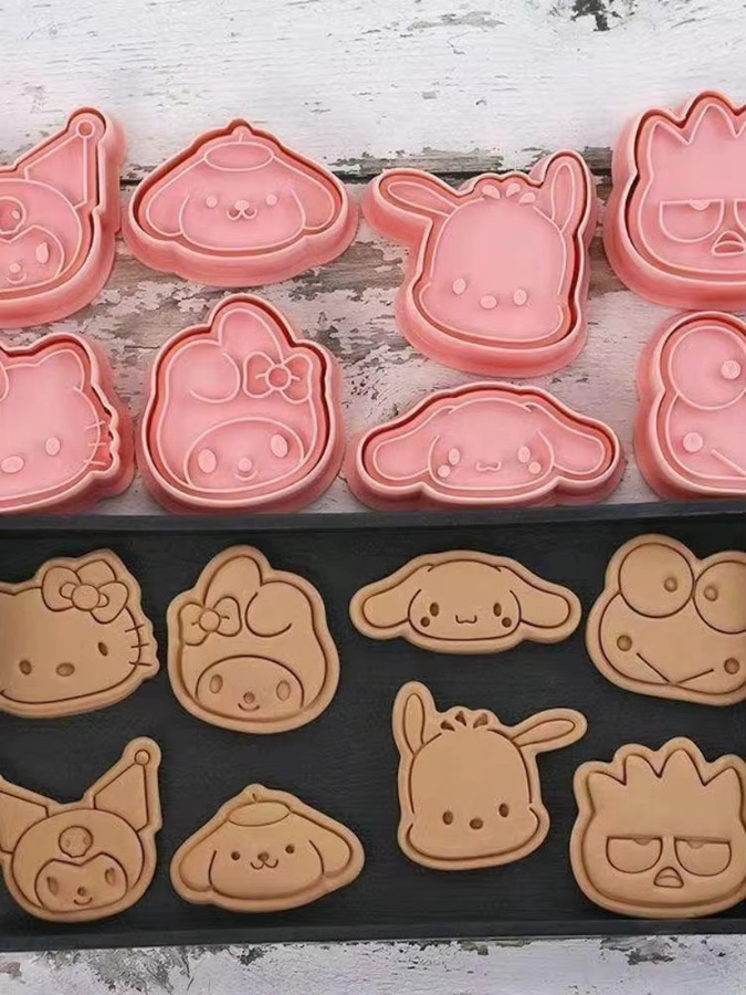 Sanrio HelloKitty Kuromi My Melody Cinnamoroll 3D Butterkeksformen, Spielzeug - Bild 1