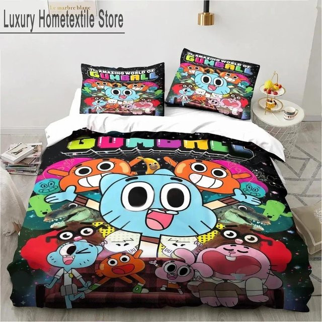 Bettwäsche-Set Die erstaunliche Welt von Gumball aus Mikrofaser, Mehrfarbig, B/T/H: 200 x 200 cm - Bild 1