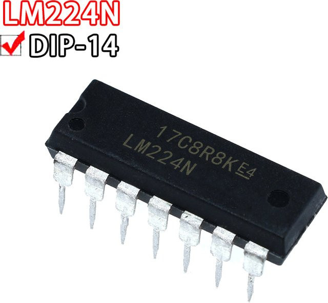 10 Stück Si Tai&SH LM224 LM224N Inline-Dip14-Universalverstärkerchip in Schwarz - Bild 1
