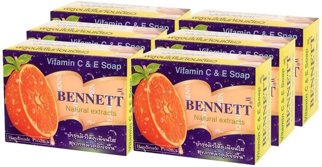 Bennett Bar Soap Vitamin C, 130 g, Gesicht und Körper - Bild 1