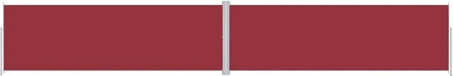 Ausziehbare Seitenmarkise von furnicato in Rot mit automatischer Funktion, B/H: 1200 x 200 cm - Bild 1