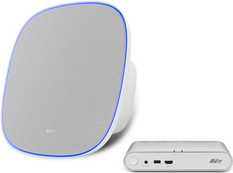 AVer FONE700 Omnidirektionaler Deckenlautsprecher in Grau mit USB-C und Bluetooth - Bild 1