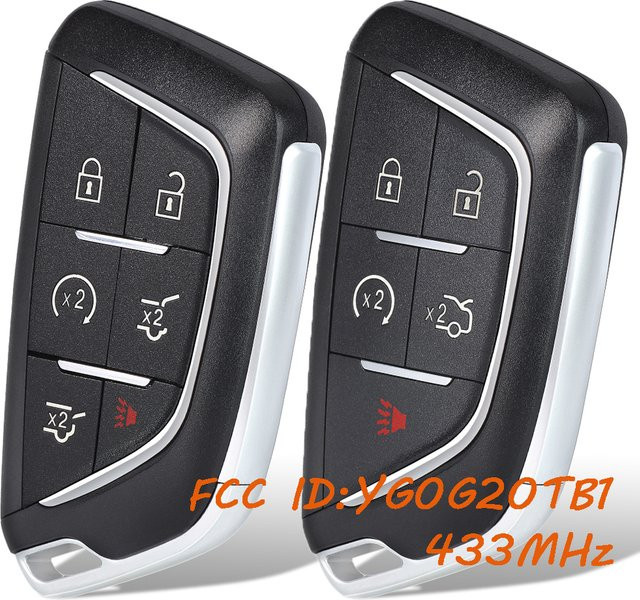 DIYKEY Fernbedienungsschlüssel für Cadillac CT4 CT5 Escalade Lyriq XT4 in Schwarz (Modell YG0G20TB1) - Bild 1