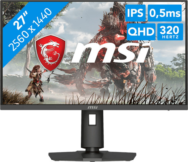 MSI MAG 274QPFDE X32 Gaming-Monitor, 27 Zoll Fast IPS, WQHD, 320 Hz, Schwarz - Bild 2