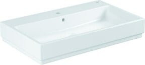 Grohe Aufsatzwaschtisch Cube Keramik in Alpinweiß mit Überlauf, Breite: 80 cm - Bild 1
